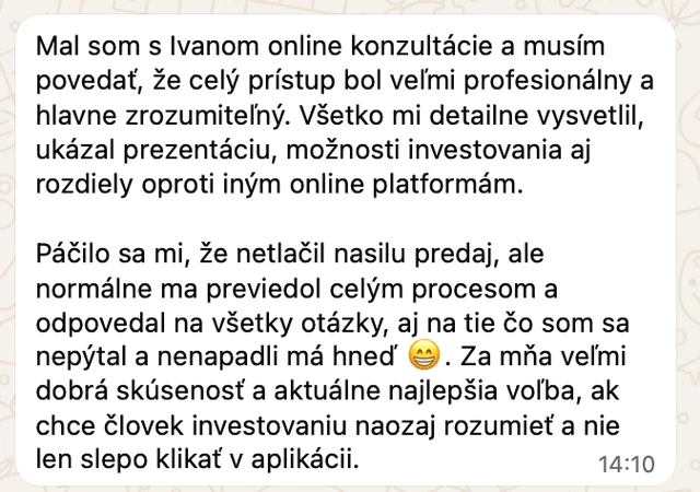 Recenzia klienta